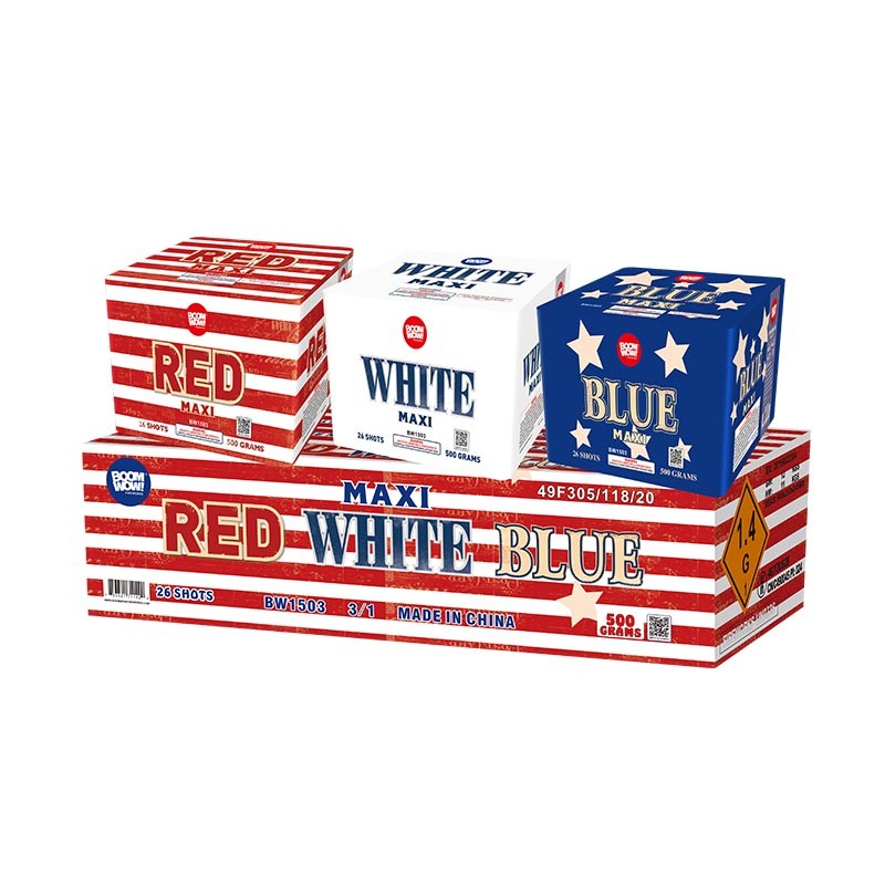 BW1503 - Red White Blue Maxi 26 shots 500G