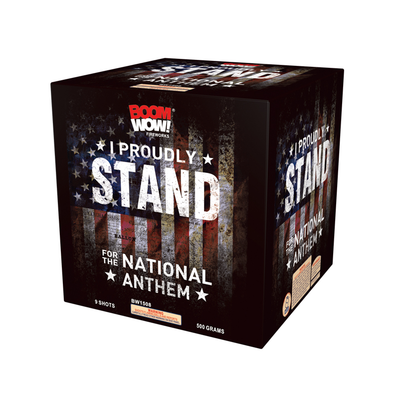 BW1508 - I Proudly Stand For The National Anthem 3" 9 Shot